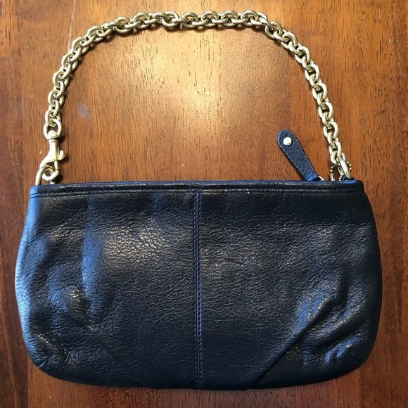 Black Coach Wristlet GUC - Picture 2 of 2